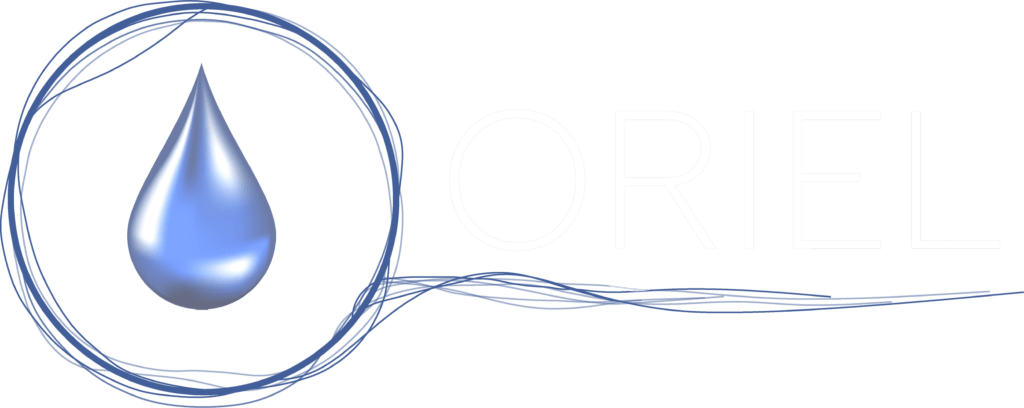 Oriel Logo - White