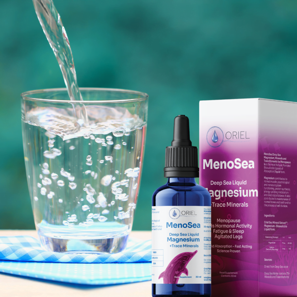 Oriel Menopause Drops Intake In Water Glass